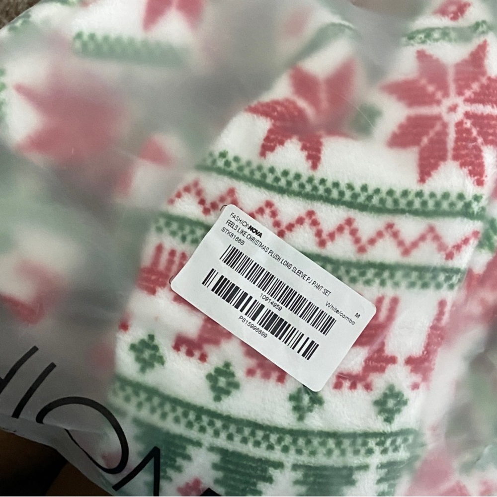 Plush Christmas Pajamas - Picture 4 of 4
